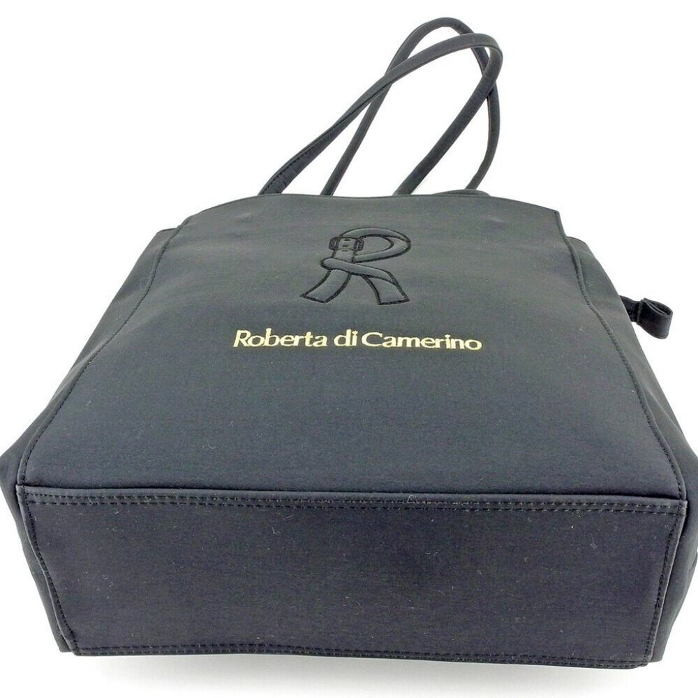 Roberta di Camerino Tote Bag Black gold Women Authentic secondhand